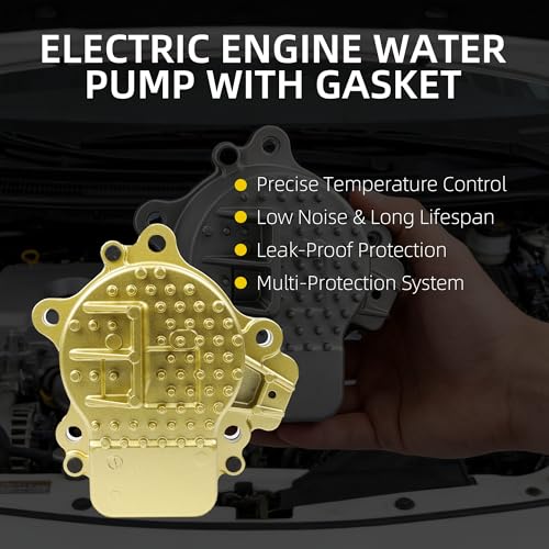 Electric Water Pump Gold Compatible With 2012-2016 Toyota Prius V 1.8L L4 Prius C 1.5L L4 and For Lexus CT200h 1.8L L4 OE# 161A0-29015 161A0-39015 WPT190 WPT-190 - Dasbecan