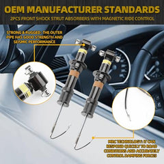 Dasbecan Shock Strut Absorbers with Magnetic Ride Control Compatible with 2021-2024 Cadillac Escalade Chevy Suburban Tahoe GMC Yukon XL Sierra 1500