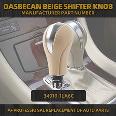 Dasbecan Gear Shifter Knob Compatible with Infiniti G25 G35 G37 EX35 FX35 FX50 Q60 QX50 QX56 QX70 2008-2017 Automatic Shift Knob Replace# 34910-1LA6C 34910-1LA6C