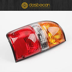 Dasbecan Left and Right Tail Light Assembly Smoked Housing Lamps Compatible with Toyota Tacoma 2001-2004 Replaces 8156004060 ‎TO2800139