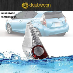 Dasbecan Tail Light Assembly Compatible with 2012 2013 2014 Toyota Prius C Tail Light