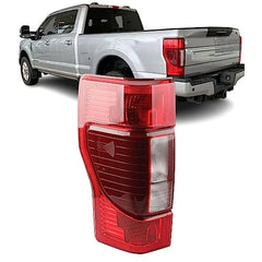 Dasbecan Left & Right Passenger Side Tail Light Compatible with 2020 2021 2022 Ford F250 F350 F450 Rear Taillight Halogen Type