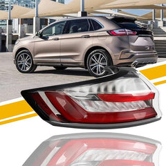 Dasbecan Tail Light Assembly Rear Lamp LED Type Compatible with 2019-2023 Ford Edge Rear Lamp WITHOUT DRL