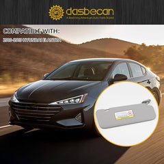 Dasbecan Sun Visor Compatible with Hyundai Elantra 2016 2017 2018 2019