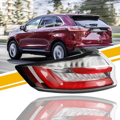 Dasbecan Tail Light Assembly Rear Lamp LED Type Compatible with 2019-2023 Ford Edge Rear Lamp WITH DRL