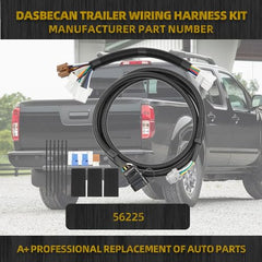 56225 Trailer Hitch Wiring Harness Kit Compatible with Nissan Frontier Pathfinder Xterra Suzuki Equator