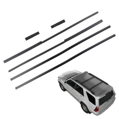 6Pcs Roof Weather Strip Compatible with Toyota 4Runner 2003-2009 Roof Drip Molding Replaces 75533-35041 75534-35011 75557-35010 75553-35010 75554-35010