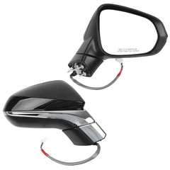 Passenger Side Mirror Compatible with Lexus NX200t NX300 NX300h 2018-2021 Power Folding Adjustment Glass Heated with Turn Signal Light Right Exterior Door Mirror Replaces 8791078012 8Pins