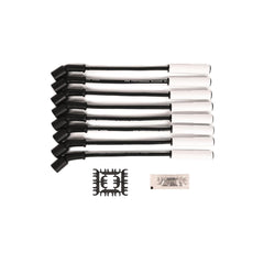 9059C Ceramic Spark Plug Wire Set Extreme 9000 for LS Engine Compatible with 1999-2012 GM 4.8/5.3/6.0/6.2L LS Engines, with Extreme 9000 Ceramic Boot, 8mm 180°(8pcs,White)
