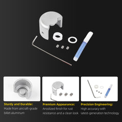 Intake Manifold Lever Arm Fix Kit Compatible with Audi 8U Q3 8P A3 B8 A4 TT MKII Volkswagen Beetle CC EOS Golf Jetta Passat B6 Tiguan Replace# 021071ECS01 (silver)