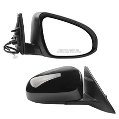Passenger Side Door Mirror Compatible with 2012-2014 toyota camry Power Glass Adjustment Manual Fold Non-Heated Painted Right Rearview Mirror Assembly Replace TO1321275 8790806400 8790806401