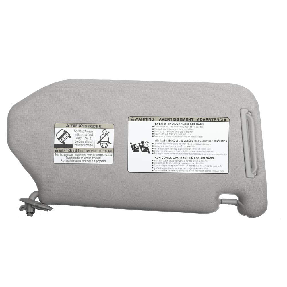 Gray Left Driver Side Sun Visor Compatible with Nissan Pathfinder 2013-2018 Infiniti QX60 2014-2017 JX35 2013 Replaces# 96401-9PB0A - Dasbecan