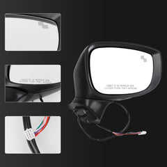 Passenger Side Mirror Assembly Compatible With CX-5 CX5 2017-2022 Replaces# MA1321198 KB7W69122 KB7W691G1 KB8C69121A KB8C69121APFM (White)