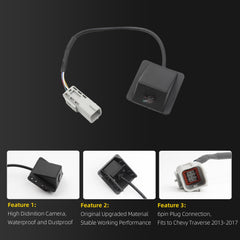 Backup Camera Compatible with 2013 2014 2015 2016 2017 Chevy Traverse Park Assist Camera Replace# GM1960127 22900993