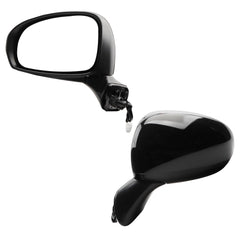 Left Driver Side Mirror Compatible with 2010-2015 Toyota Prius Non-heated Manual Fold Power Adjustment Door Mirror 3PINS Painted Black Replaces#TO1320271 8794047170-PFM
