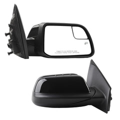 Right Passenger Side Mirror Compatible with Ford Edge 2012-2014, 2011 Edge From 2-08-11 Production Date Manual Folding Heated Without Blind spot detection Without Turn Signal light (6pins)