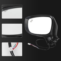 Driver Side Mirror Assembly Compatible With CX-5 CX5 2017-2022 Replaces# MA1320198 191275664759, KB7W69182