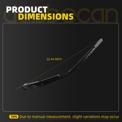 42668 Windshield Wiper Arm Front Driver Side Compatible with 2007-2014 Chevy Cheyenne Silverado 1500 2500 3500 HD Tahoe GMC Sierra Replaces# 25793427 15918385 20913921 25776955 15292993