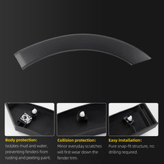 Fender Flare Molding Trim Compatible with 2015-2026 Ford Transit | Front Door Right Passenger Side Rear For Transit 150 250 350 HD Replace# BK3Z61278L00AA FO1291137R