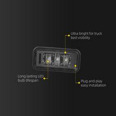 LED Truck Bed Light Compatible with 2020-2024 Chevy/Chevrolet Silverado GMC Sierra 2500 HD 3500 HD 2019 2024 Silverado/Sierra 1500 EV Bed Cargo Area Rear Lamp Replace#84396982