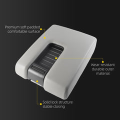 Center Console Armrest Lid Compatible with 2014-2021 Toyota Tundra Armrest Cover Replace# 58905-0C140-C1 (Gray)
