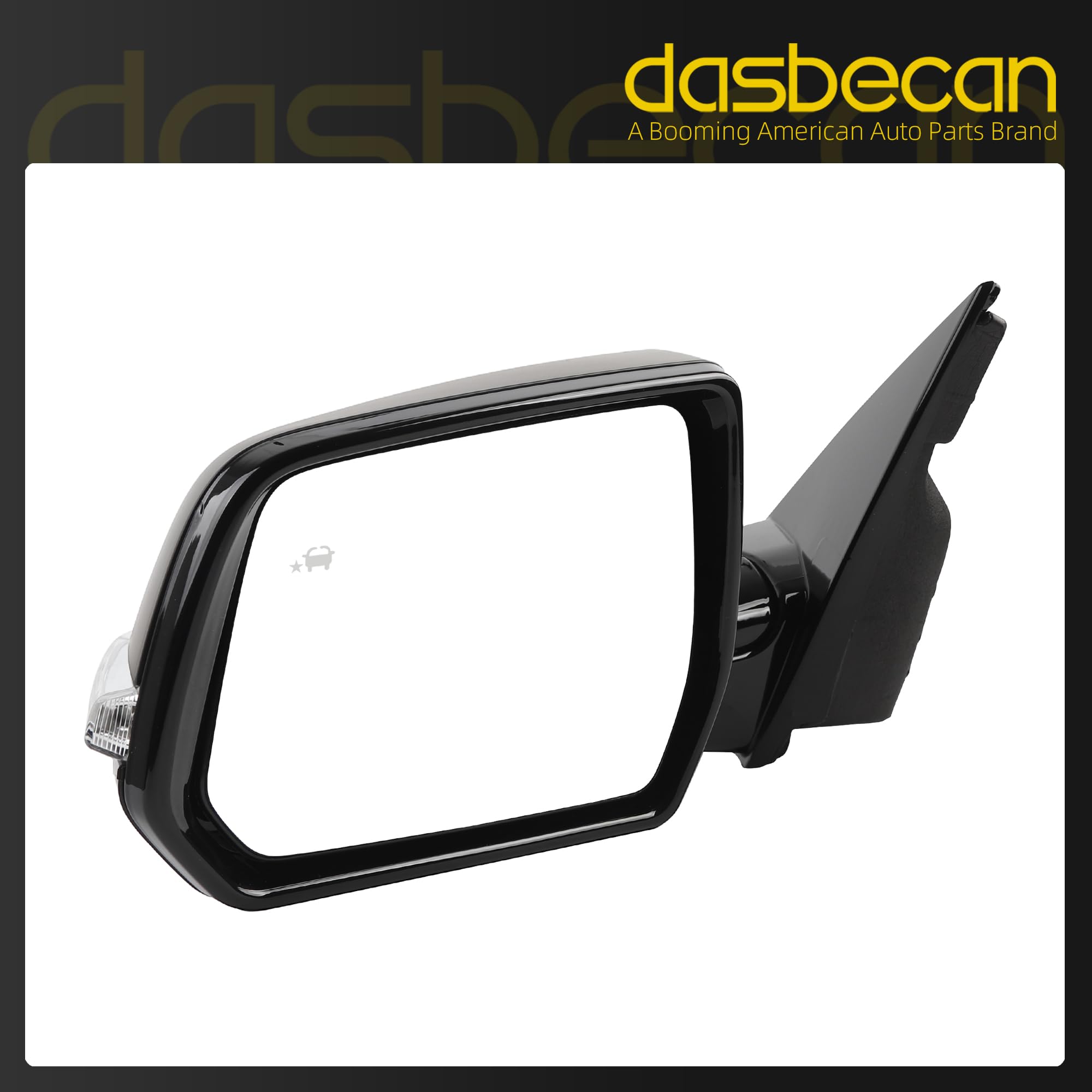 Side Rear View Mirror Compatible with 2018-2019 Chevy/Chevrolet Traverse LT Door Rearview Mirror Power Glass Blind Spot Turn Signal with HD Camera Driver Left 84498310(12pin) - Dasbecan