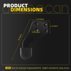 Dasbecan Hood Guide Poly Right Passenger Side Compatible with Select International Trucks Replace#HLK2733R 3810979C1 3810979C2 3810979C3 3810979C4 3810979C5 3810982C1