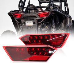 LED Taillight Rear Brake Lamp Assembly Compatible with Polaris RZR 900 1000 XP XP4 Turbo 2014-2018 (2pcs)