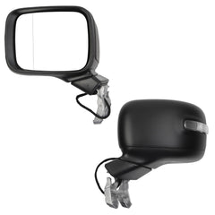 Left Driver Side Mirror Compatible with 2015-2023 Jeep Renegade Heated Manual Fold Power Glass With Signal Light Door Mirror Replaces#CH1320445 (7Pins）