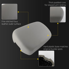 Center Console Armrest Lid Compatible with 2006-2012 Toyota Gray Fit Toyota Rav4 Replace# 58951-42020 Comfort Armrest Cover Assembly