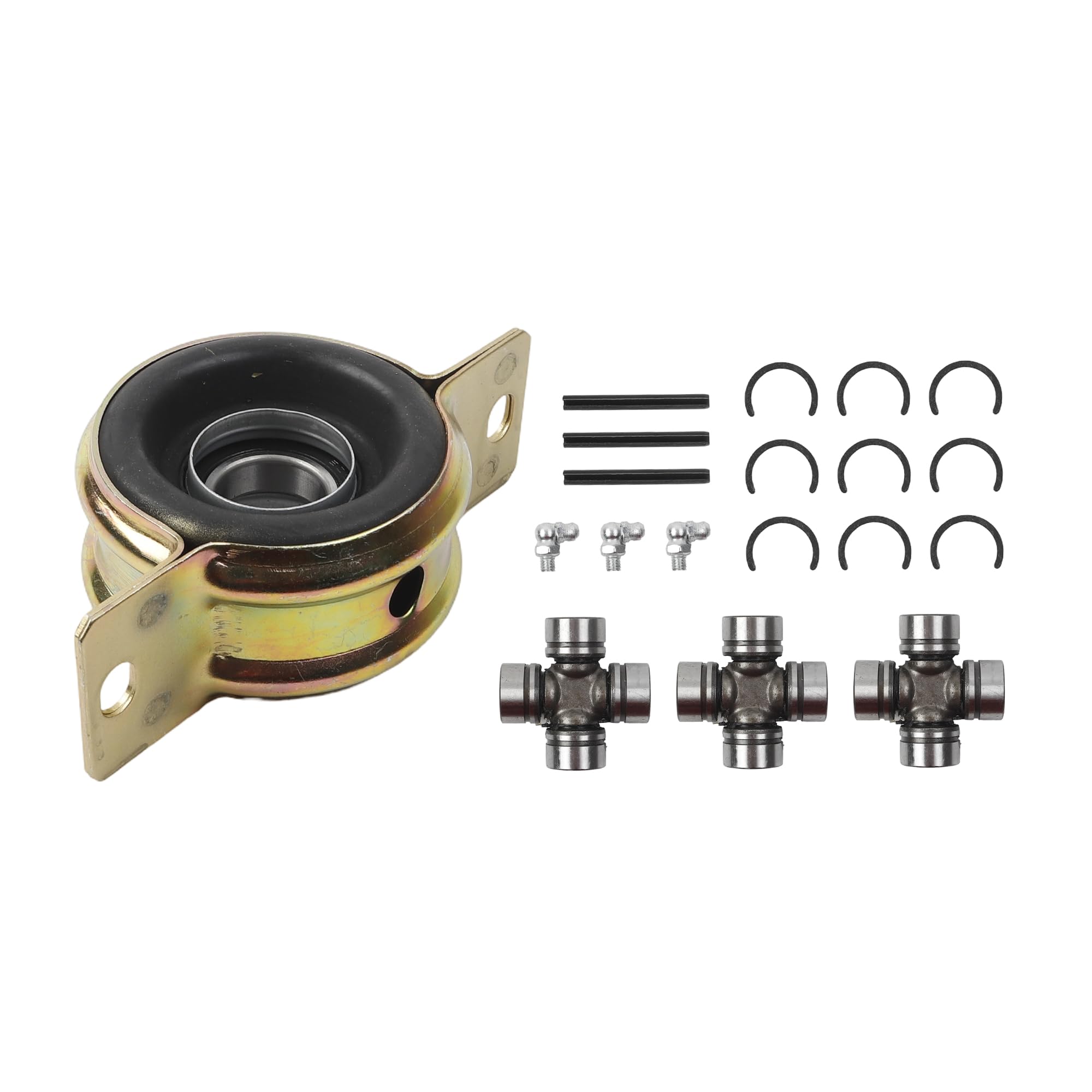 Drive Shaft Center Support Bearing and U-Joints Kit Set Compatible with Toyota Tacoma 2005-2015 2WD 4WD Replaces# 37230-0K040 5-213X - Dasbecan
