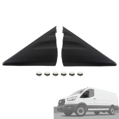 Pair Exterior Fender Upper Molding Driver Side A Pillar Mirror Corner Molding Compatible with Ford Transit 150 250 350 HD 2015-2021 Replace# CK4Z-16003-CA CK4Z-16004-CA W716507-S300