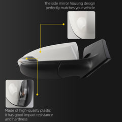 Right Passenger Side Mirror Compatible with Toyota Corolla 2014-2019 Power Glass Heated with Turn Signal Light Door Mirror Assembly Replaces 8791002G10 White 7Pins