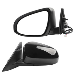 Driver Side Mirror Compatible with 2012-2014 toyota camry Non-Heated Manual Fold Left Side View Door Mirror Assembly Black Replaces#TO1320275, 8790906400, 8790906401 3Pins