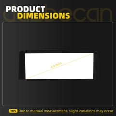 8.8’’ LCD Display Screen Navigation System Radio Screen Compatible with BMW L7 CID High 3 Series F30 F31 F34 4 Series F32 F33 F36 320i 328i 335i 428i 435i M3 M4 OE# LQ088K9RA01 9292248