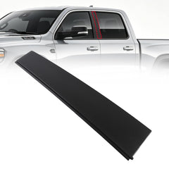 Rear Door B-Pillar Trim for 2019-2026 Ram 1500 DT Left Side | Door Window Trim Panel Exterior Moulding Kit Driver Side Rear B‑Pillar Windshield Molding UV anti‑fade Replace# 68292931AD