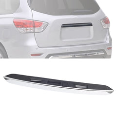 90810-9PG0A Rear Tailgate Chrome Handle Garnish Finisher Molding Compatible with Nissan Pathfinder 2013-2019 Replaces 90810-3KA0A, Liftgate Trunk Handle Cover Finisher Assy