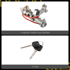 Dasbecan 45020-35-9 Ignition Switch Lock Cylinder Assembly with 2 Keys