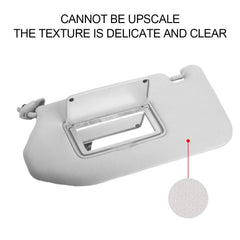 Gray Left Driver Side Sun Visor Compatible with Nissan Pathfinder 2013-2018 Infiniti QX60 2014-2017 JX35 2013 Replaces# 96401-9PB0A - Dasbecan