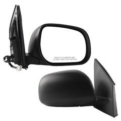 Right Passenger Side Door Mirror Compatible with 2009-2012 Toyota RAV4 Non-Heated Power Glass Manual Folding (3pins-US Built)