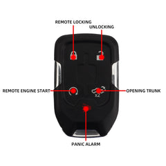 Key Fob Replacement Compatible with Chevy Silverado 1500 2500 3500 GMC Sierra 2019 2020 Proximity Smart Keyless Entry Remote Control 13529632 HYQ1EA ( Battery Included ) 13591396 13508398