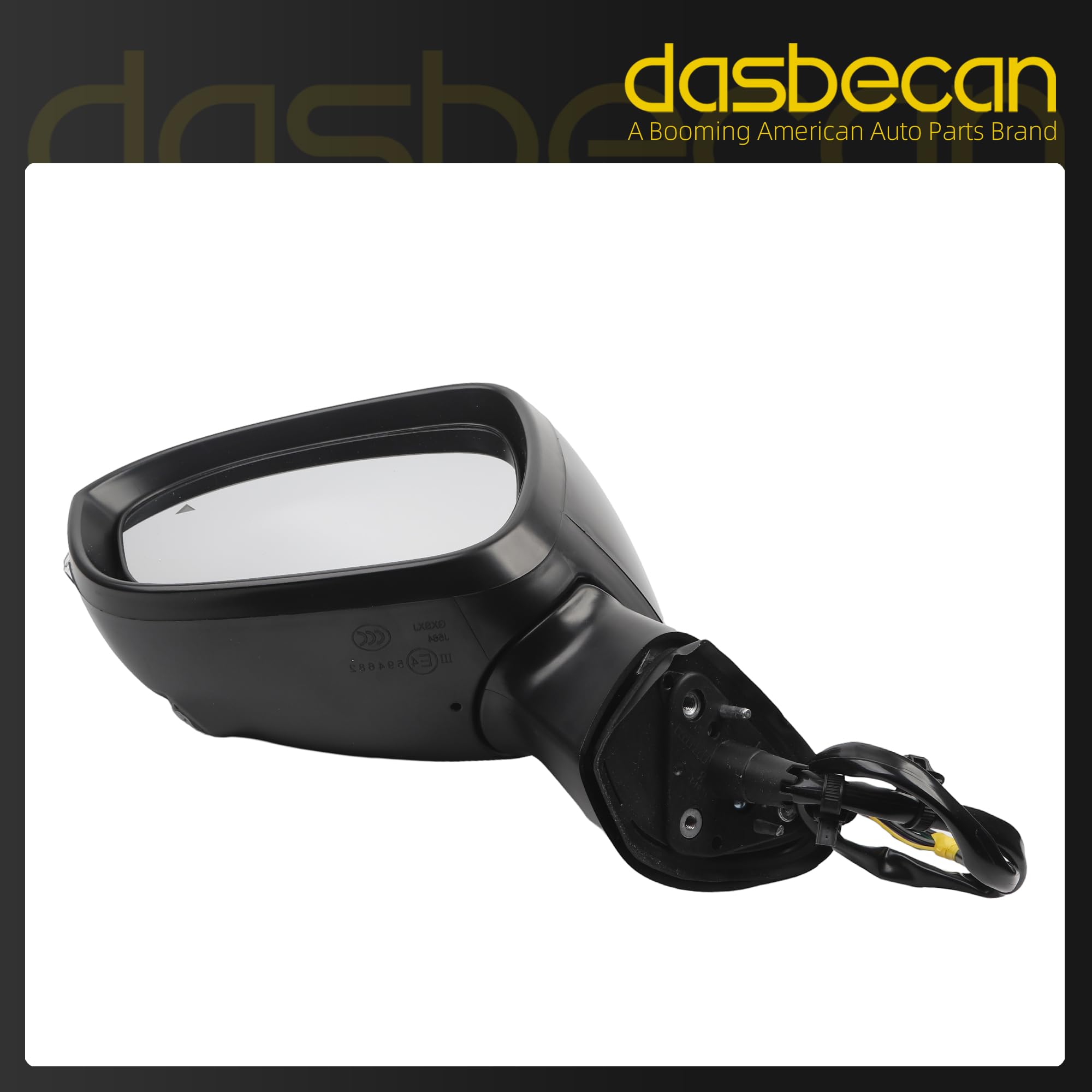 Driver Side Mirror Compatible with 2022-2024 Mitsubishi Outlander Left Door Mirror w/Power Folding, Turn Signal,Blind Spot Detestion,360° Camera and Heated Glass 7632F021(9+1Pins) - Dasbecan