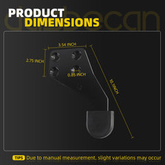 Dasbecan Hood Guide Poly Left Driver Side Compatible with Select International Trucks Replace# HLK2733L 3810979C1 3810979C2 3810979C3 3810979C4