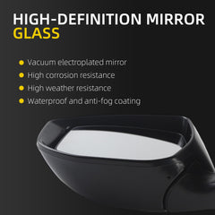 Dasbecan Driver Side & Passenger Side Mirror Compatible with Nissan Sentra
