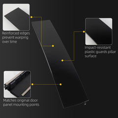Front Door B-Pillar Trim Compatible with Ford F150 F250 F350 Right 2015-2026 F150 F150 Lightning F250 F350 Super Duty,OE#FL3Z-1520554-BD,Right Passenger Side Door B-Pillar Trim Molding Black
