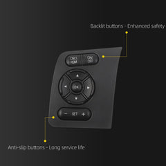 Steering Wheel Cruise Control Switch 2011-2016 Ford F250 F350 F450 F550 Super Duty Left Side Switch Button Replace# SW6770, BC3T-9E740-AFW, BC3T-9E740-AEW, BC3Z9C888AA