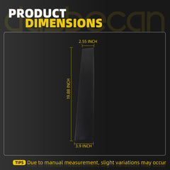Dasbecan Front Door B-Pillar Trim for 2019-2026 Ram 1500 DT Left Side