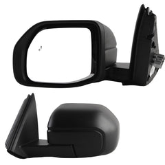 Side Rear View Mirror Compatible with 2021-2025 Ford Bronco Sport Power Heated Glass Blind Spot Manual Folding HD Glass Lens Door Mirror Driver Left Replace# M1PZ17683B M1PZ17683B-PFM(7pin)