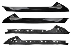4 Pack Outer&Inner Windshield A-Pillar Panel Molding Trim Kit Compatible with Ford Explorer 4 Door Utility 2011-2019, Replace# 926-450 926 451 (2 Left*2 Right)