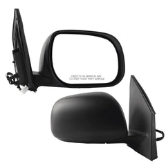 Right Passenger Side Door Mirror Compatible with 2009-2012 Toyota RAV4 Non-Heated Power Glass Manual Folding Black (3pins-Japan Built)